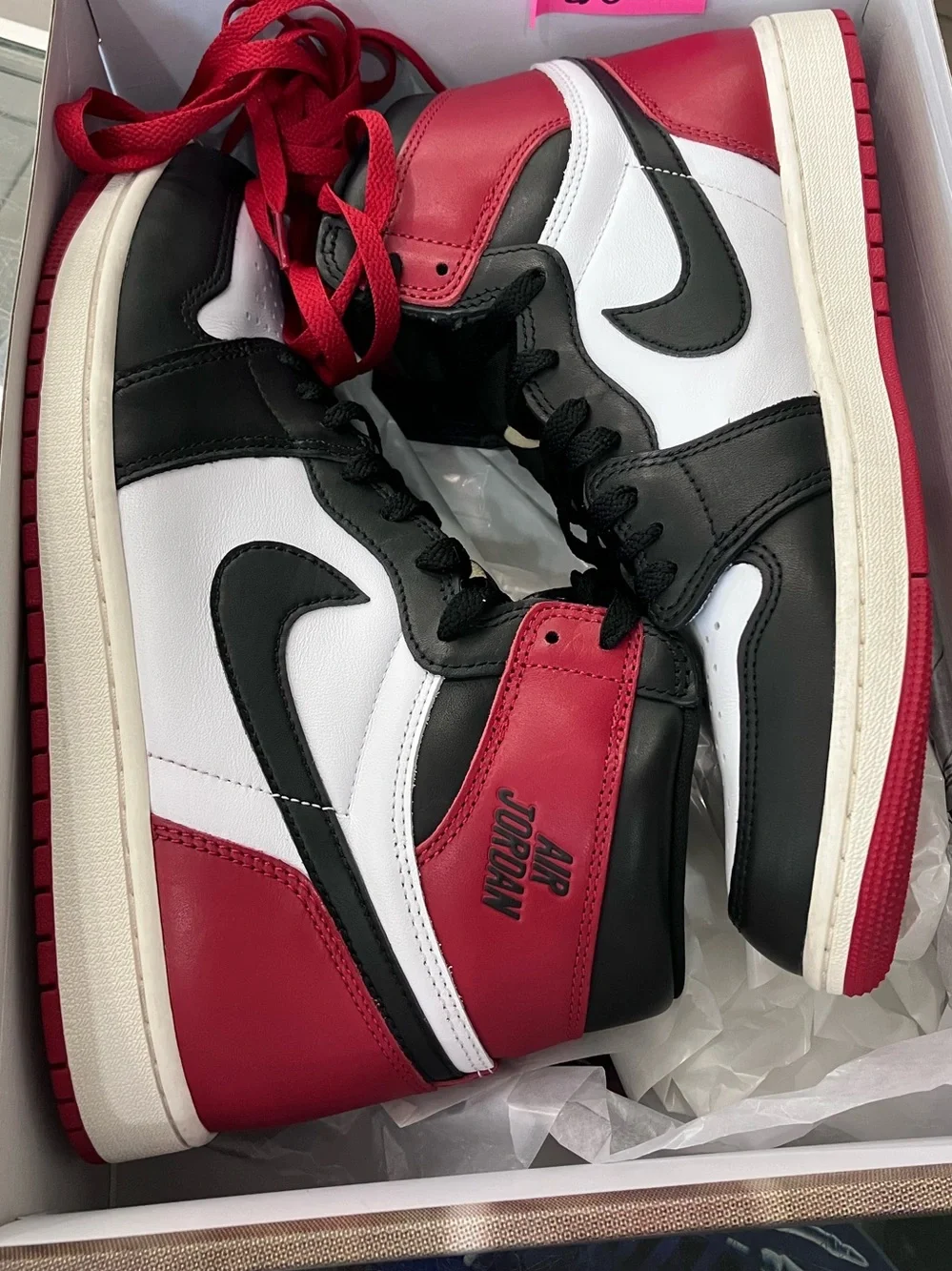 Air Jordan 1 Retro High OG Black Toe Reimagined Size 11